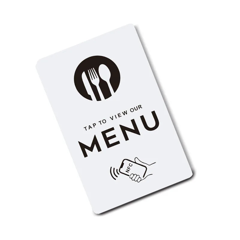 NFC Menu Card – Tap to View Menu Instantly
