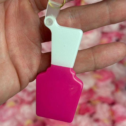 💅 Pink Nail Polish NFC Keychain – Free Shipping EU
