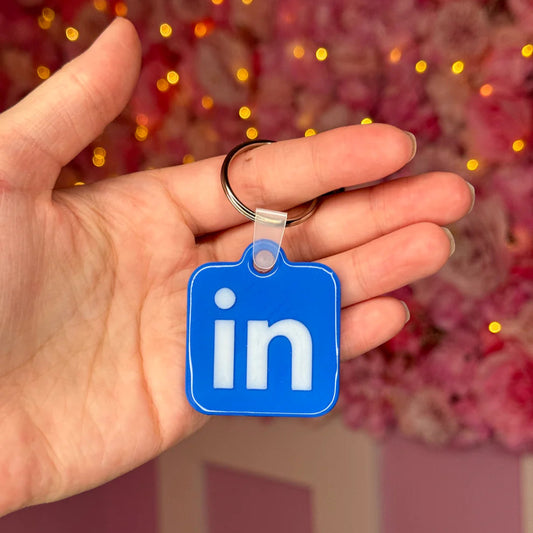 🔵 LinkedIn NFC Keychain – Digital Business Card | Free EU Shipping
