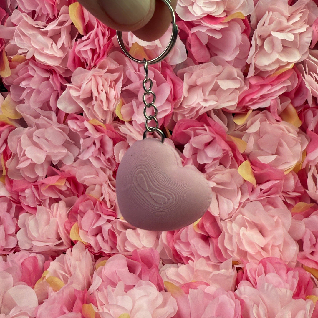 NFC Clicky heart macaron keychain