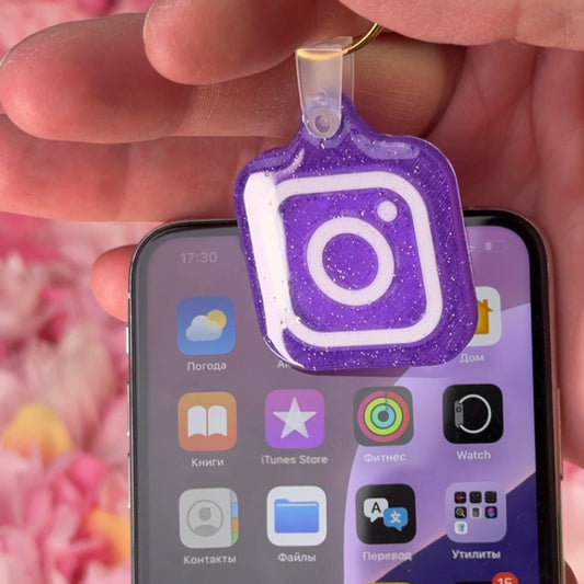 NFC Instagram keychain Free EU Delivery nail
