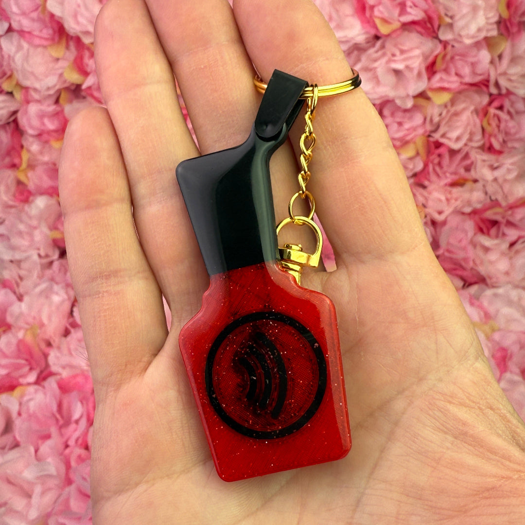 NFC Nail Bottle KeyChain Free EU Delivery