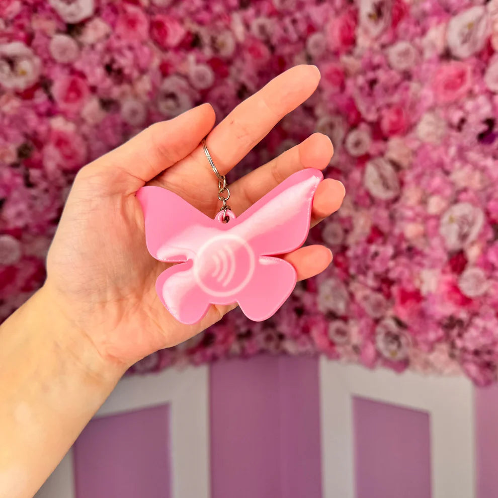 π¦ Butterfly NFC Keychain β Pink Edition | Free EU Shipping