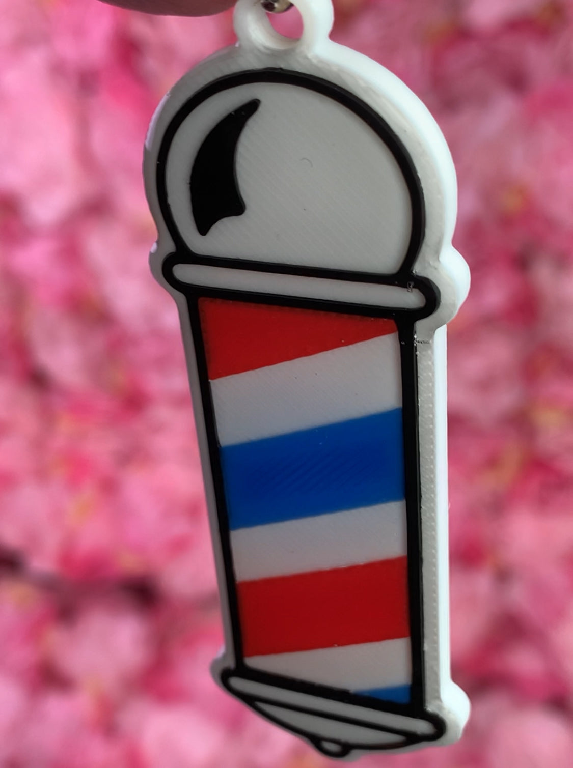 NFC Barber Pole keychain Free EU Delivery