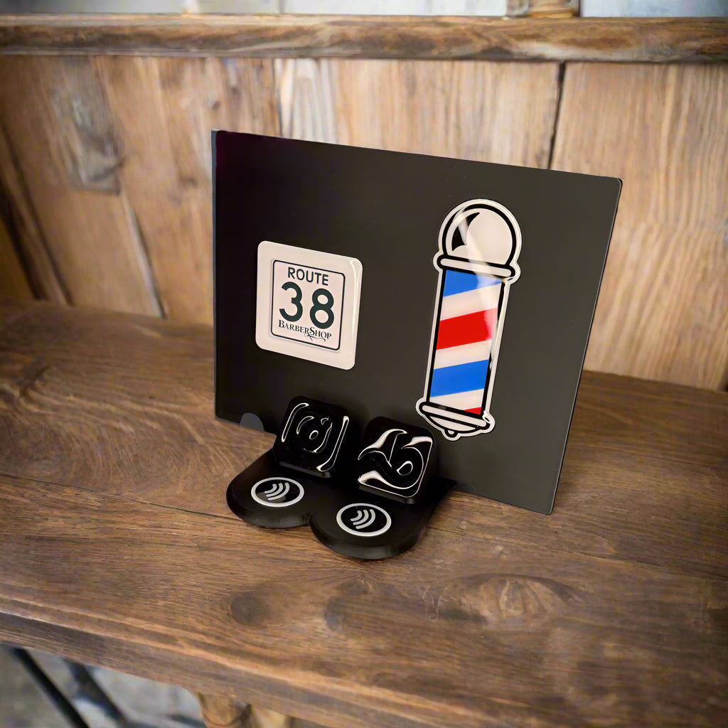 Barbershop NFC Social Media Stand – FREE EU DELIVERY