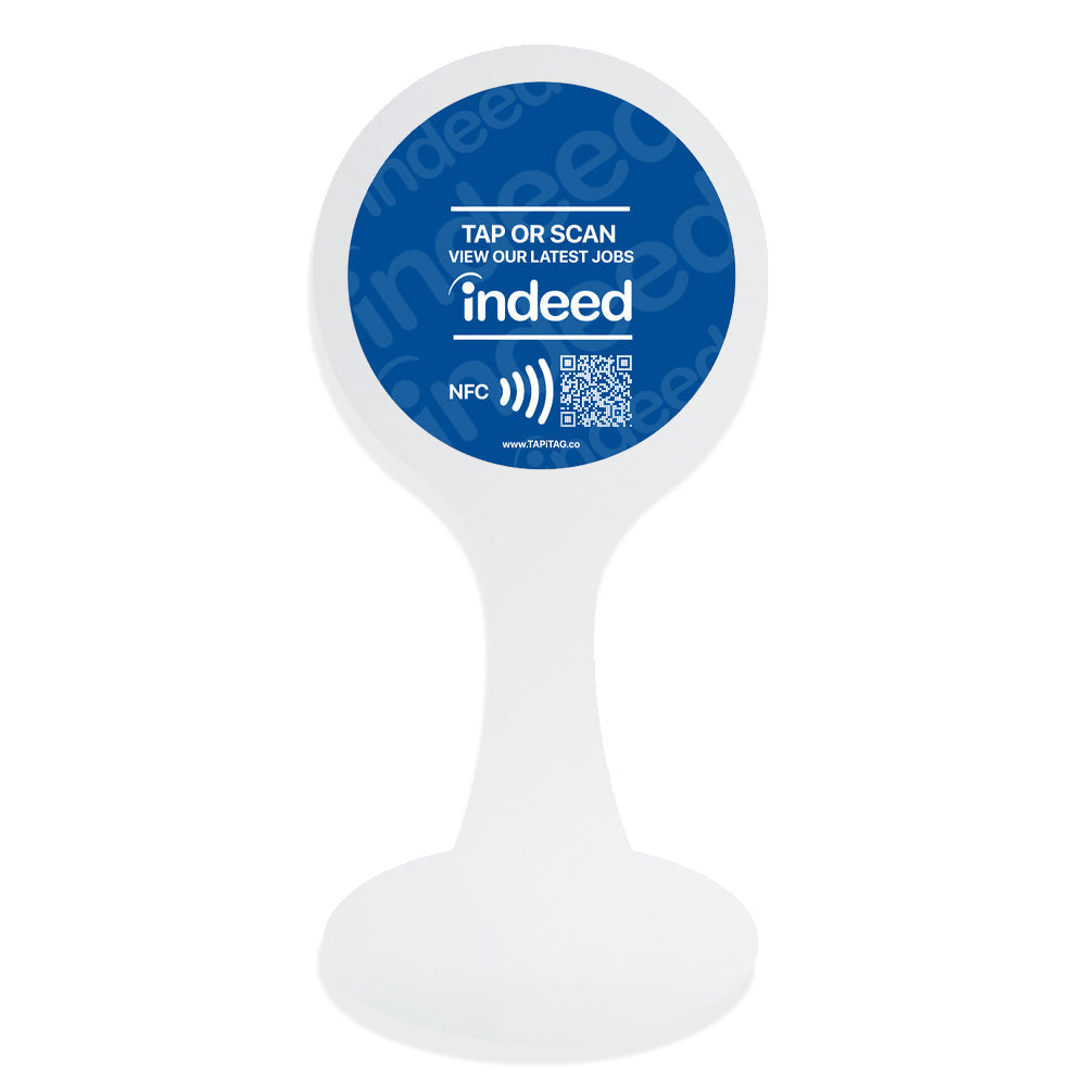 Acrylic Display Table Talker | Indeed NFC Tag