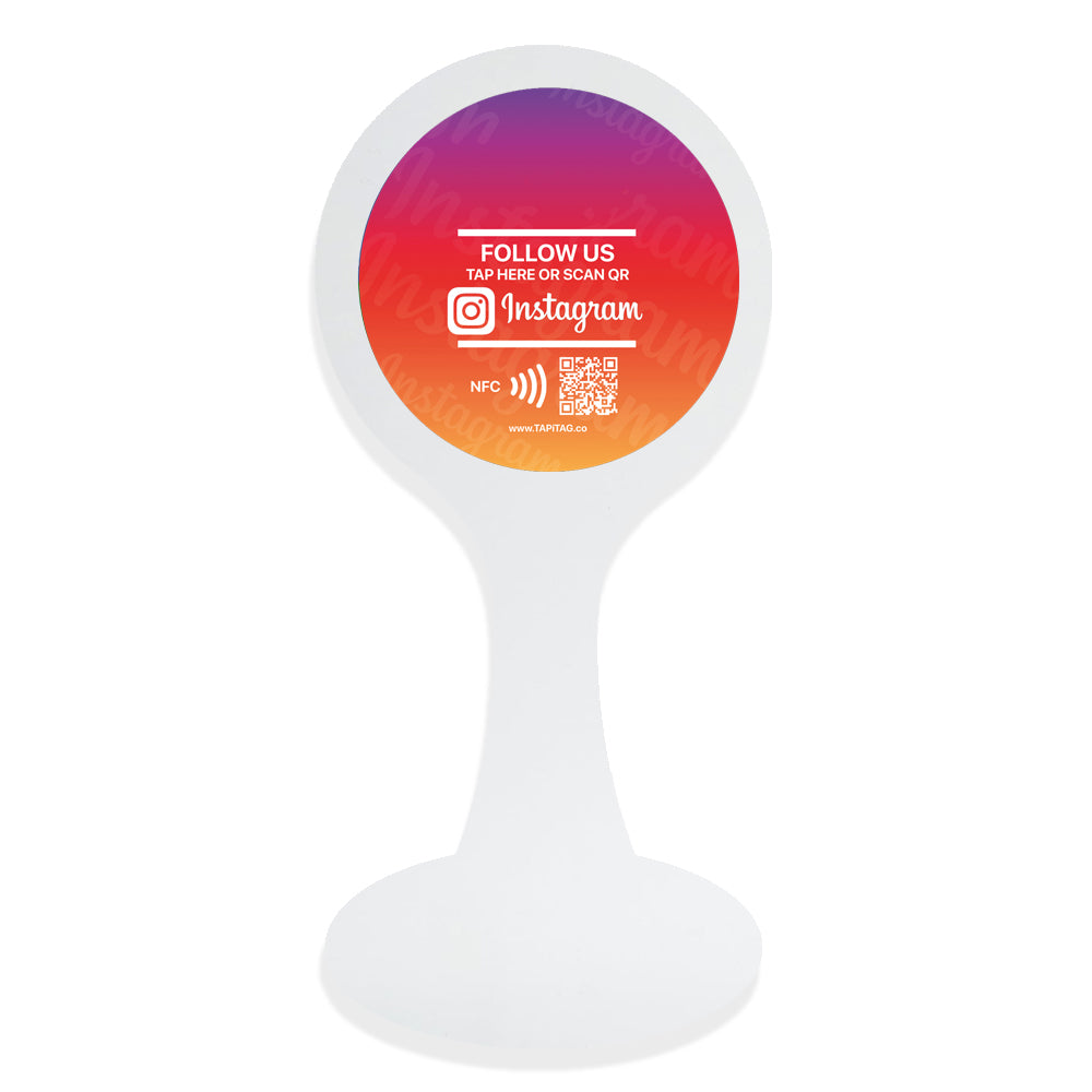 Acrylic Display Table Talker | Instagram NFC Tag