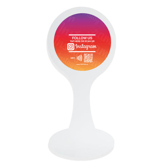 Acrylic Display Table Talker | Instagram NFC Tag