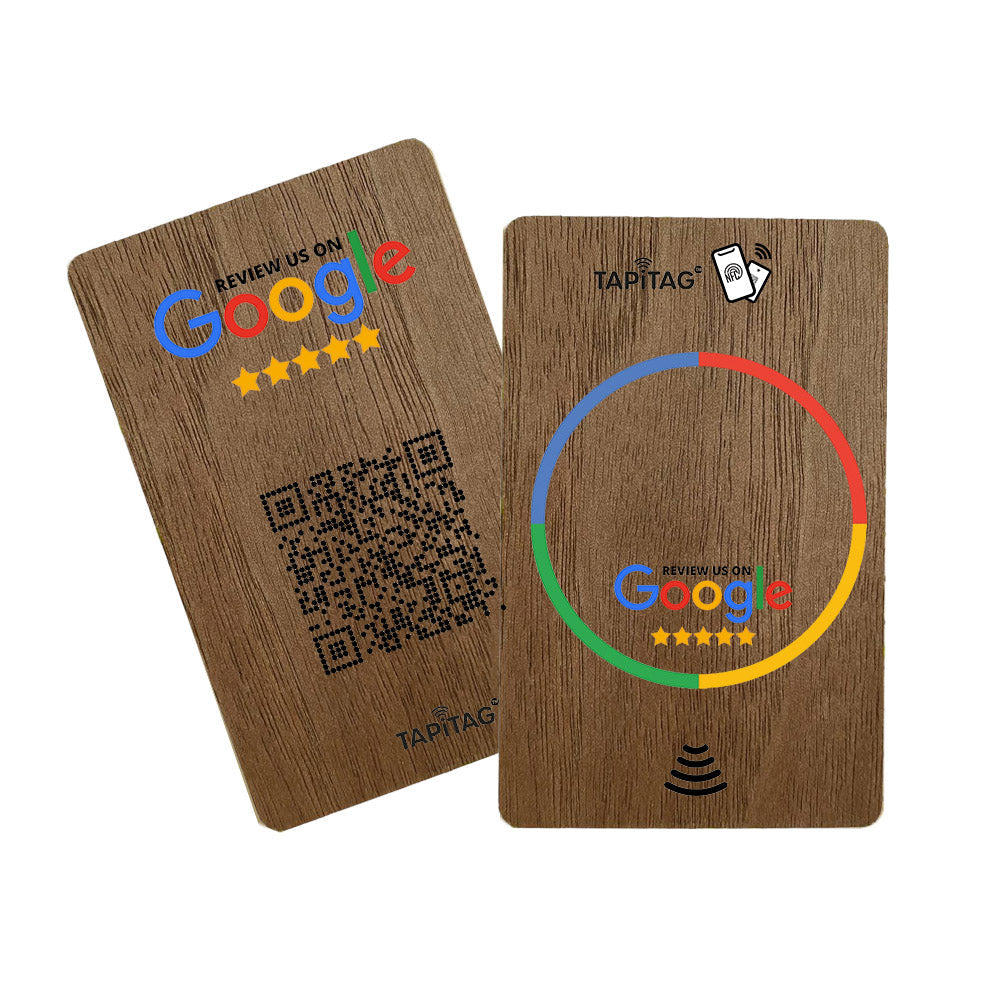 Google Review Walnut NFC Card | reviews for google