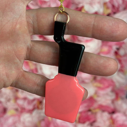 💅  Pink Polish Edition keychain Free EU Delivery— Bubblegum Pink