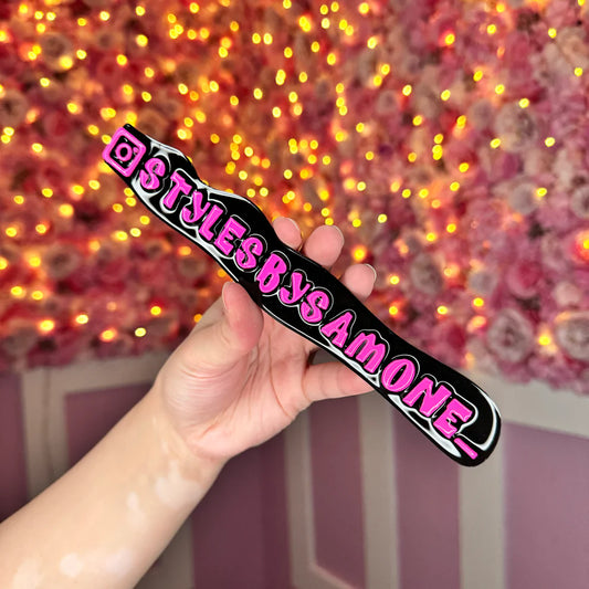 🖤 Custom Name Sign – Bold Black &amp; Neon Pink Edition