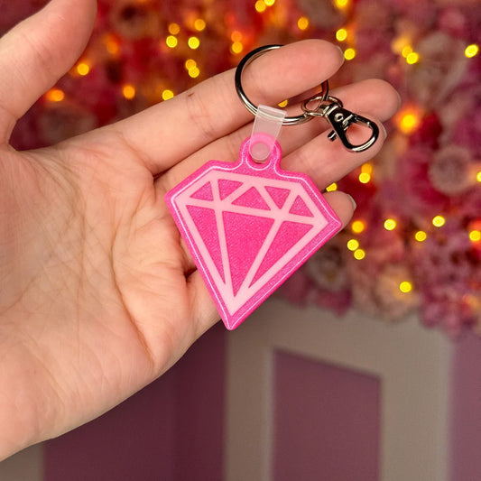 💎 Pink Diamond NFC Keychain – Free EU Shipping