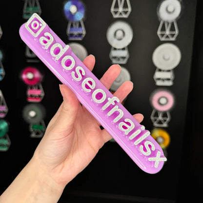 🍓 Custom Nameplate – Strawberry Pink Edition