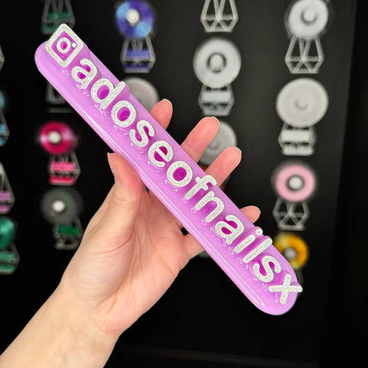 🍓 Custom Nameplate – Strawberry Pink Edition