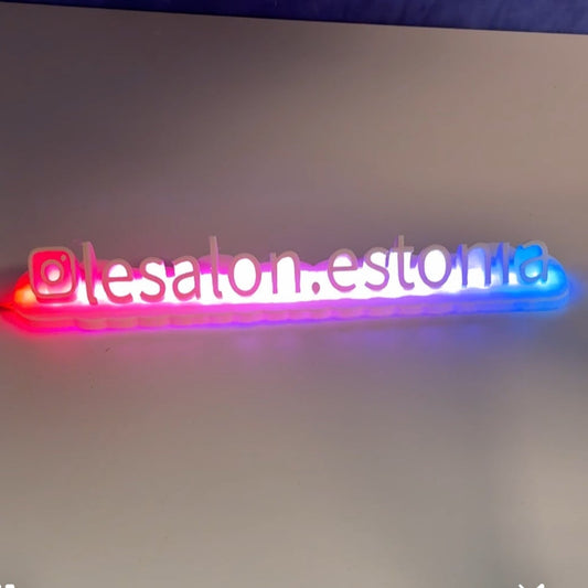 White RGB nameplate #23