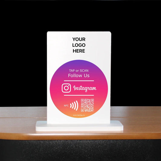 Instagram Table Talkers | NFC Tag & QR Code