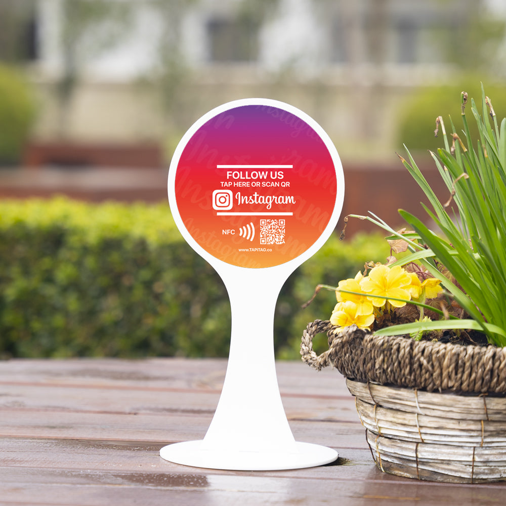 Acrylic Display Table Talker | Instagram NFC Tag