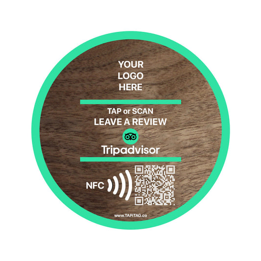 TripAdvisor Review WALNUT NFC Tag | Increase your reviews