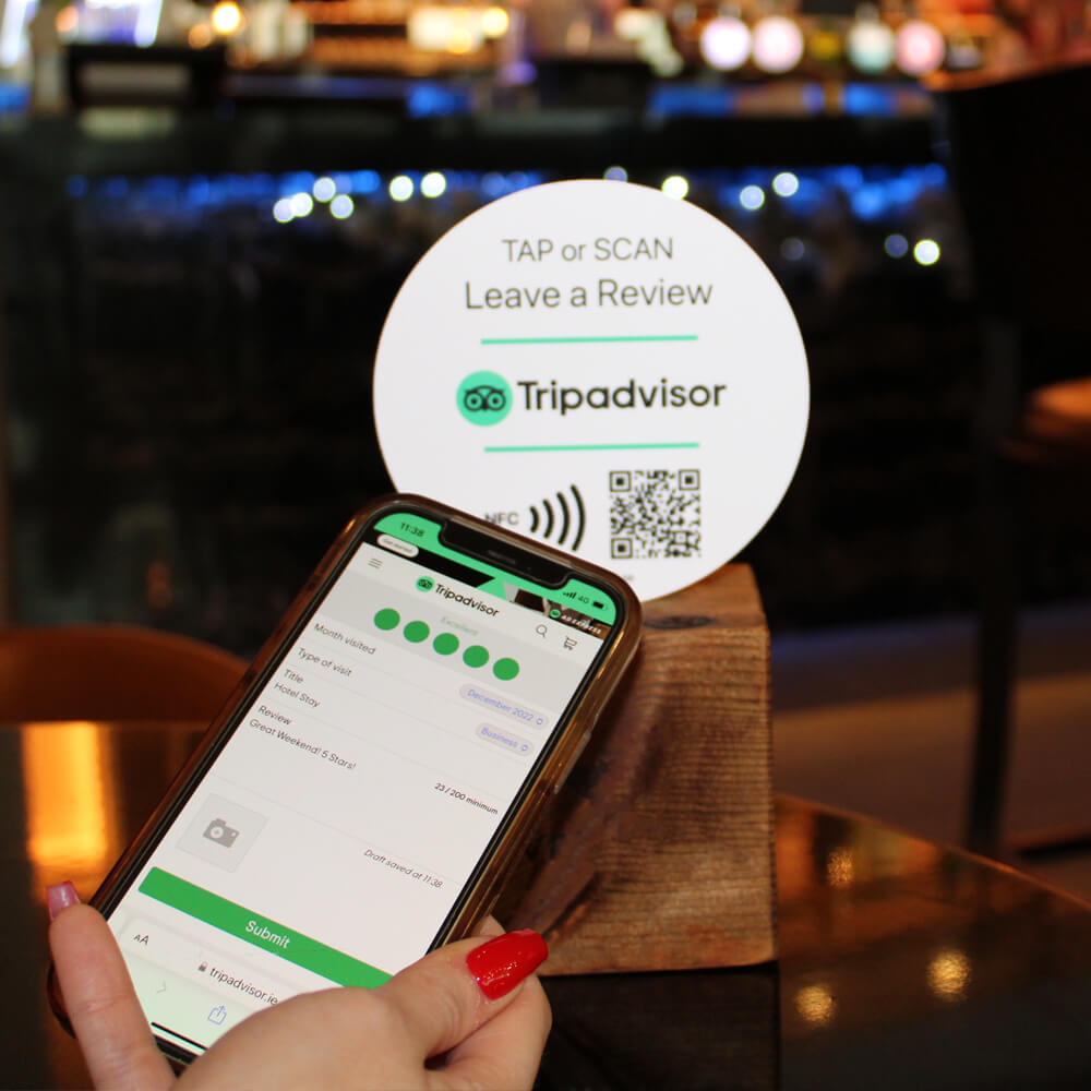 TripAdvisor Review NFC TAG | Increase your reviews