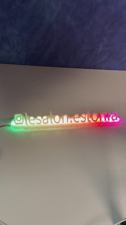 White RGB nameplate #23