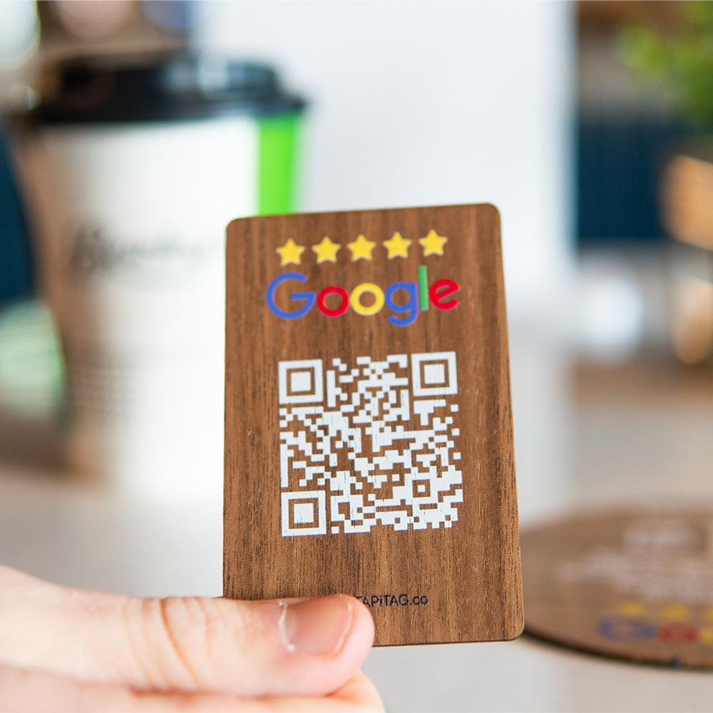 Google Review Walnut NFC Card | reviews for google